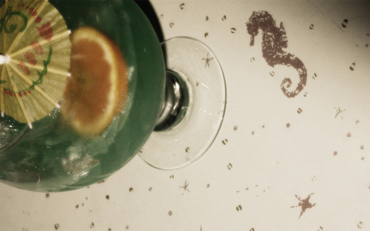 drink Gotta love the seahorse formica.