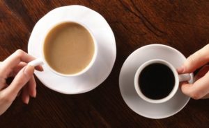 coffee black and cream