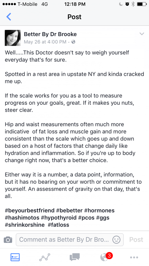 Fbook status scale